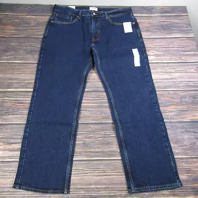 Denizen Levi's NEW NWT Mens 36x30 285 Relaxed Denim Jeans Dark Wash Blue • $19.99