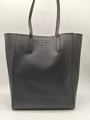 MICHAEL KORS Sinclair North South Faux-leather Large Tote Bag -BLACK (Used) • $80