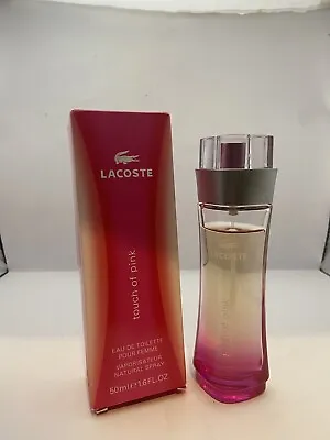 Lacoste Touch Of Pink Eau De Toilette 50ml Spray Women 2014 Batch See Pictures • £24.99