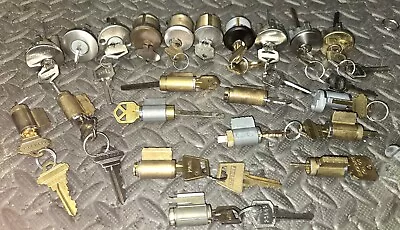 Lot Of 21 LOCK Cylinders (Deadbolt Mortise KiK) SC-1/Kw-1 & RANDOM • $41