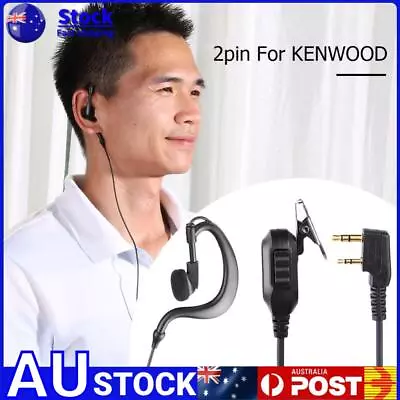 Walkie Talkie Earpiece G Type Earhook For Baofeng UV-5R Kenwood Two Way Radio • $9.99