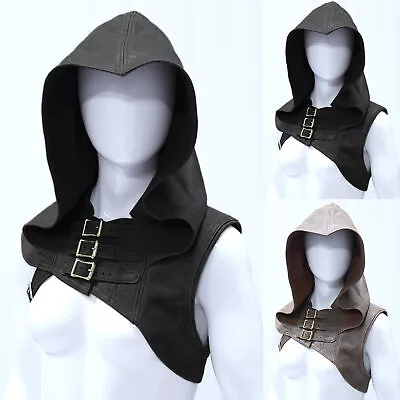 Witch Hood Wear-resistance Hooded Solid Color Sleeveless Cowl Hood Halloween • $32