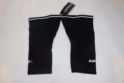 New Louis Garneau Knee Warmers 2 XL Thermal Black Cycling Bike Silcone Gripper • $12.99