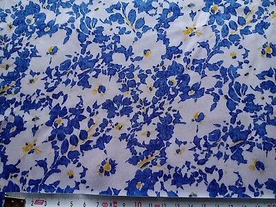 Vintage Remnant Of FLORAL Liberty Of London SILK Fabric Approx 118 X 50 Cm • £27.50