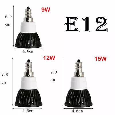  LED Spotlight Bulb Dimmable Epistar White Lamp 9W 12W 15W E12 E14 E27 GU10 MR16 • $4.25