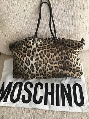 Moschino Animal Print  Tote/Shoulder Bag. Made In Italy. • $265