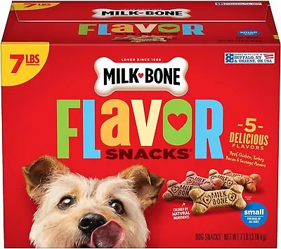 Milk-Bone Flavor Snacks Dog Treats Small Biscuits 7 Pound • $32.10