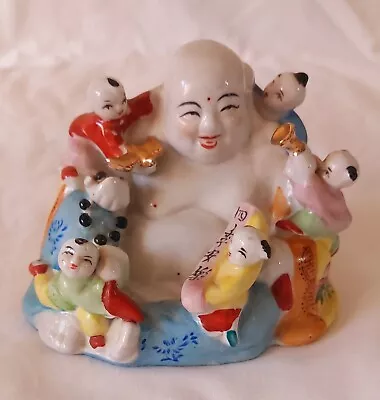 Laughing Buddha With 5 Children • £15