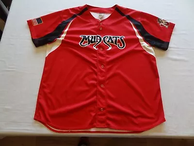Alleson Athletic Carolina Mudcats Baseball Jersey Men’s XL Red Minor League  • $14