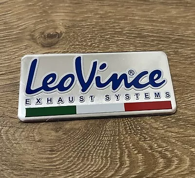 Leo Vince Metal Badge Exhaust Sticker Decal Heatproof 75mm X 40mm • $5.91