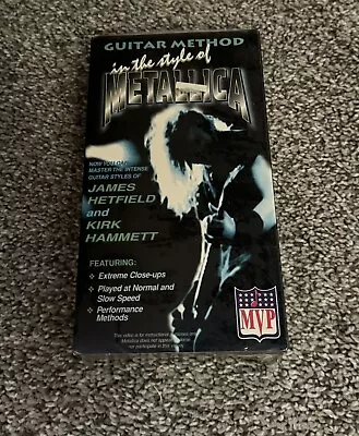 Sealed Guitar Method In The Style Of Metallica Vhs Tape 1996 • $16.87