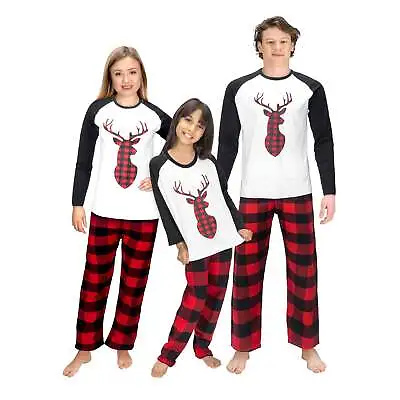 USBD Family Matching Pajama Sets Buffalo Plaid Kids PJ Set Holiday PJs • $12.99