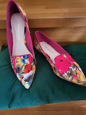 Marco Tozzi PinkFloral Shoes Size 38 • £12