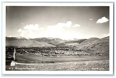 C1950's Bird's Eye View Of Missoula Montana MT RPPC Photo Vintage Postcard • $29.95