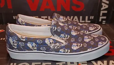 Vans Classic Slip-on Flash Skulls Men's 9.5/Women's 11 VNOA4U381HJ • $59.99