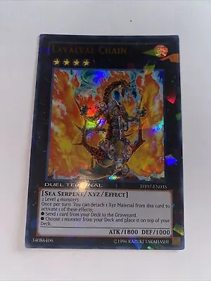 Yu-Gi-Oh - LAVALVAL CHAIN - DT07-EN035 - ULTRA Rare Mosaic - NM CA • $106.87