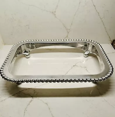 Mariposa Pearled Beaded Oblong Casserole Holder Caddy • $75