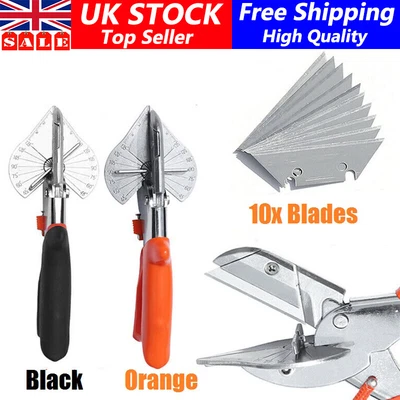 £6.99 • Buy Multi Angle Cutter Shear Mitre Shears Gasket Cutter Trim Bead Snips Steel Blade~