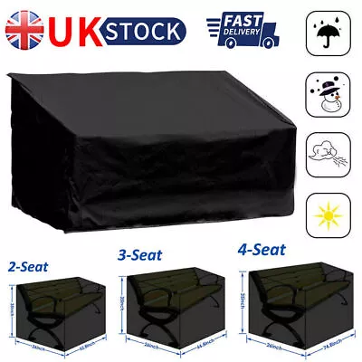 Heavy Duty Waterproof Outdoor Garden Bench Seat Cover For Furniture 2/3/4 Seater • £9.99