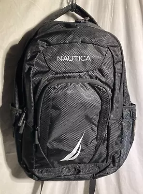 Nautica Logo Padded Back & Straps Polyester Backpack Black  28 L • $98.80