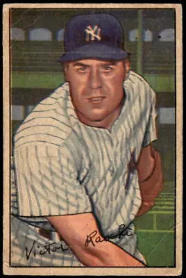 1952 Bowman Vic Raschi 37 Good Baseball New York Yankees • $6