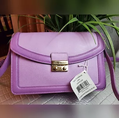 Vera Bradley Leather Purple Crossbody Bag • $60