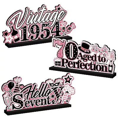 3Pcs 70th Birthday Decorations Black Pink 70th Birthday Party Decorations For... • $21.03