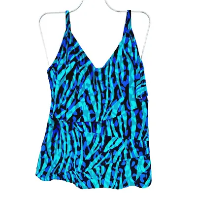 Magicsuit Womens Tankini Swimsuit Top Slimming Adjustable Straps Padded 12 New • $34.99