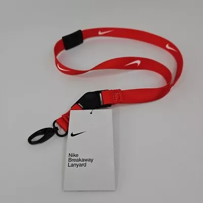 Nike Swoosh Premium Breakaway Lanyard Red New • $14.95