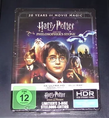 Harry Potter Und Der Stein Des Weisen 4k Hd Blu Ray Limitierte Steelbook Neu Ovp • £21.68