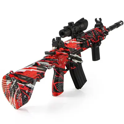 RED M416 Electric Rifle Water Bullet Gun Gel Blaster🔥🔥 LARGE SIZE RAPID FIRE! • $67.99