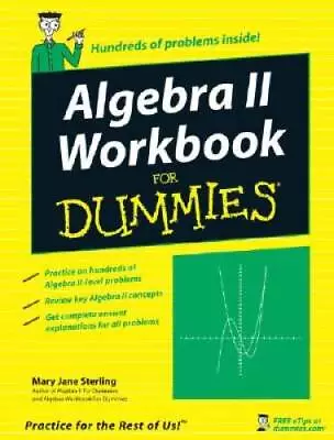 Algebra II Workbook For Dummies - Paperback By Sterling Mary Jane - GOOD • $4.48