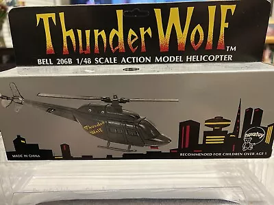 Thunder Wolf Bell 206 B 1/48 Scale Action Model Helicopter Battery Operated  New • $28.88