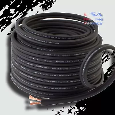 14 Gauge 25 Feet OFC 100% Copper Marine Car Home Audio Speaker ZIP Cable Wire US • $23.75