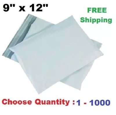 1-1000 Poly Mailers Shipping Envelopes Self Sealing Plastic Mailing Bags 9x12'' • $14.79