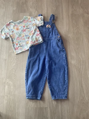 £2.99 • Buy Next Girls Dungarees And T-Shirt Set Age 5-6