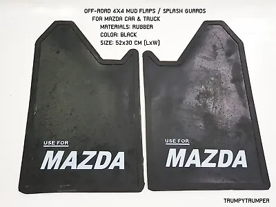 Use For Mazda 4wd 4x4 Off-road Mud Flaps Splash Guards Car Truck Black Rubber • $79.85