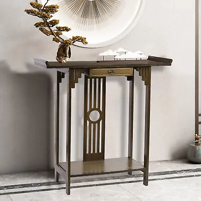 Oriental Console Table/Desk Shelf Stand Sofa Entryway Hall Corridor Furniture UK • £59.99