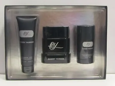 Daddy Yankee Men 3 Pcs Set 3.4 Oz EDT + 3 Oz Body Wash + 2.75 Oz Deodorant Stick • $44.90