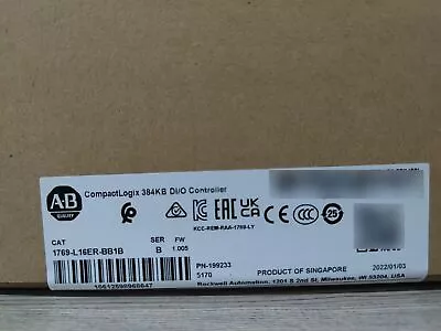 New Allen-Bradley 1769-L16ER-BB1B CompactLogix 384KB DI/O Controller Sealed • $1025