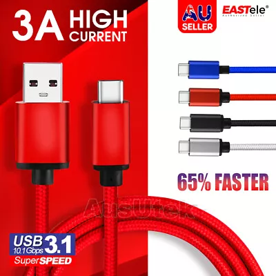 USB-C 3.1 Type C Data Cable Fast Charge For Samsung S24 S23 S22 S21 S20 Ultra S9 • $7.50