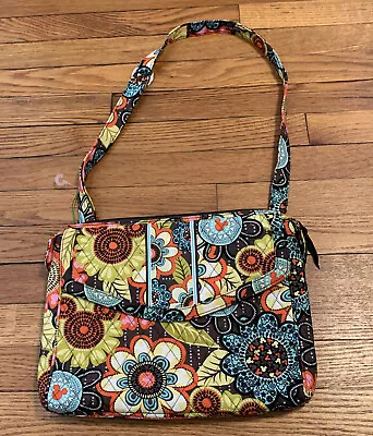 Vera Bradley Hidden Where’s Mickey Small Laptop Bag Quilted Floral • $45