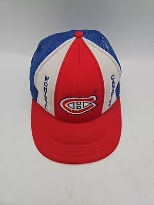 Vintage Montreal Canadiens Snap Back Trucker Mesh Snap Back NHL TAG  • $15