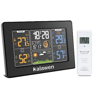 Kalawen Wireless Weather Station Digital Color Weather Station With Outdoor Se • £31.69