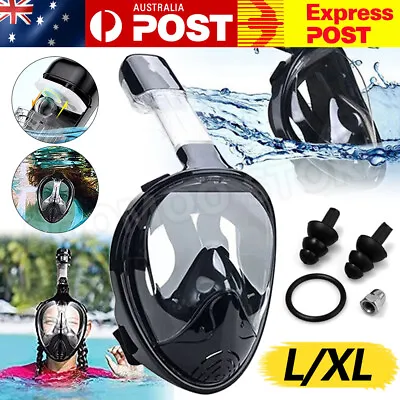 Full Face Snorkel Mask Swimming Breath Dry Diving Goggle Scuba Glass Anti-Fog • $25.95