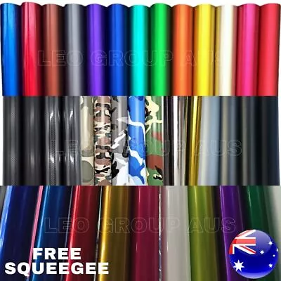 $64.99 • Buy Car Vinyl Wrap Film Roll Matt Satin Glossy Carbon Fiber Tint Sticker Decal 3D 4D