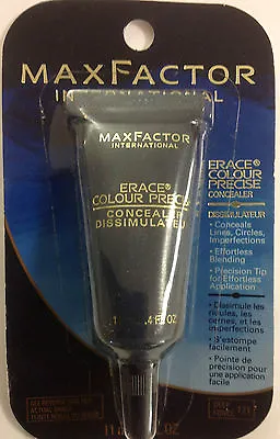Max Factor Erace Colour Precise Concealer 11 ML /.4 Oz ( DEEP #121 ) NEW. • $13.56