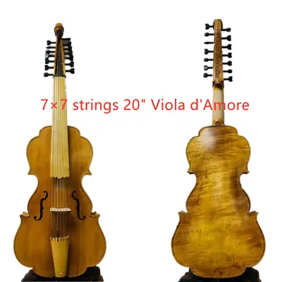 Copy Old SONG Maestro Viola D'Amore  7*7 Strings 20 Inch Concert Sound #11081 • $1299