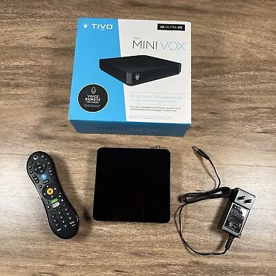 TiVo Mini Vox Streaming Media Player LIFETIME SUBSCRIPTION 4K W/Remote TCDA95000 • $89.95