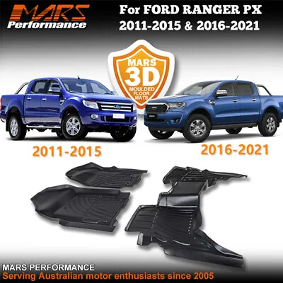 $169.99 • Buy TPE 3D Moulded Car Floor Mats Carpets For Ford Ranger PX Dual Cab 2011-2021